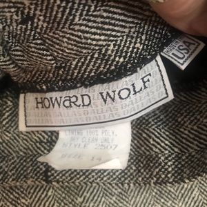 SOLD ..HOWARD WOLF VINTAGE WEEKENDER SIZE 14 Gray Tweed and Black Tailored